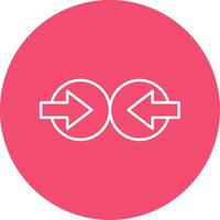 Collision Line Circle color Icon vector