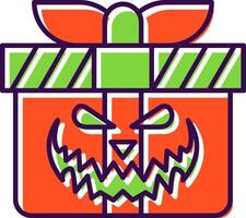 Gift Filled Icon vector