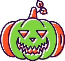 Pumpkin Filled Icon vector