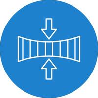 Elasticity Line Circle color Icon vector