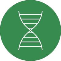 DNA Line Circle color Icon vector