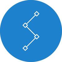 Path Line Circle color Icon vector