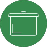 Pot Line Circle color Icon vector