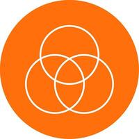 Color Palette Line Circle color Icon vector