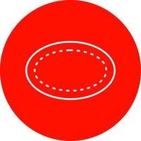 Oval Line Circle color Icon vector