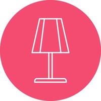 Table Lamp Line Circle color Icon vector