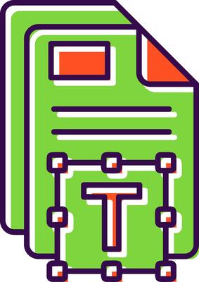 Text Filled Icon