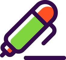 Pen 1 Filled Icon vector