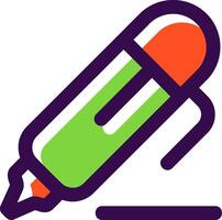Pen 2 Filled Icon vector