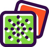 Grid dots Filled Icon vector