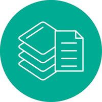 Stacks Line Circle color Icon vector