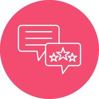 Feedback Line Circle color Icon vector