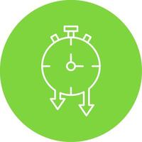 Timer Line Circle color Icon vector