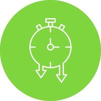 Timer Line Circle color Icon vector