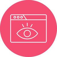 Visualization Line Circle color Icon vector