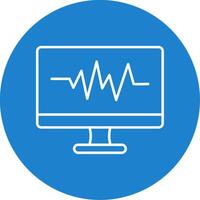 Frequency Line Circle color Icon vector