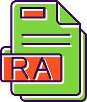 Ra Filled Icon vector