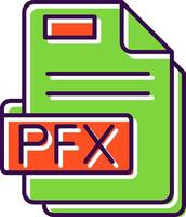 Pfx Filled Icon vector