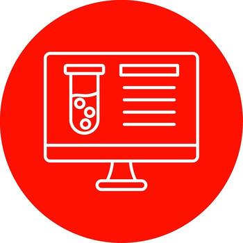 Computer Science Line Circle color Icon vector