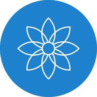 Dandelion Line Circle color Icon vector