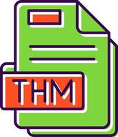 Thm Filled Icon vector