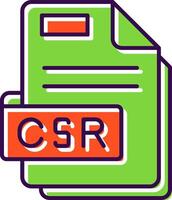 csr lleno icono vector