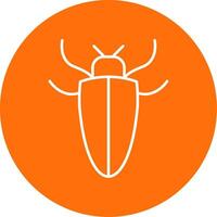 Insect Line Circle color Icon vector