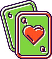 Poker Filled Icon vector