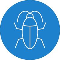 Cockroach Line Circle color Icon vector