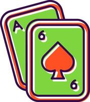 Poker Filled Icon vector