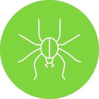 Spider Line Circle color Icon vector