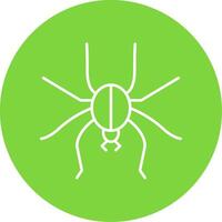 Spider Line Circle color Icon vector