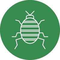 Bug Line Circle color Icon vector