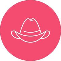 Hat Line Circle color Icon vector