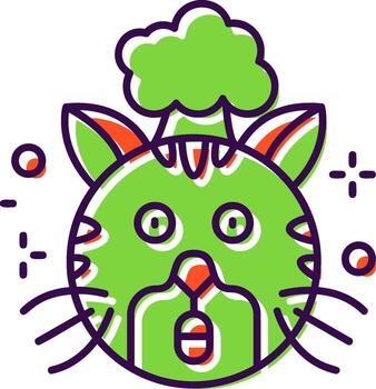 Exploding Filled Icon vector