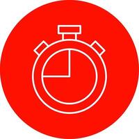 Stopwatch Line Circle color Icon vector