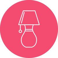 Table Lamp Line Circle color Icon vector