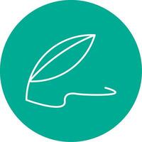 Quill Line Circle color Icon vector