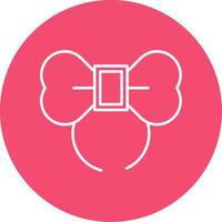 Diadem Line Circle color Icon vector
