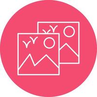 Images Line Circle color Icon vector