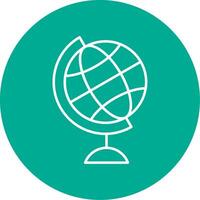 Globe Line Circle color Icon vector