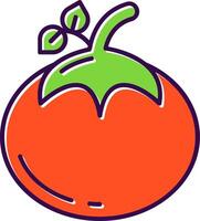 Tomato Filled Icon vector