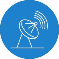 Parabolic Dishes Line Circle color Icon vector
