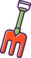 Fork Filled Icon vector