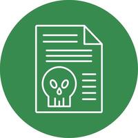 Document Line Circle color Icon vector