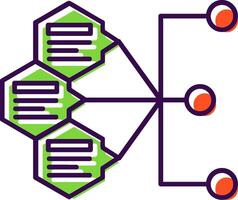 Index Filled Icon vector