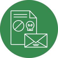 Spam Line Circle color Icon vector