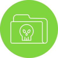 Folder Line Circle color Icon vector