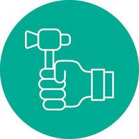 Labour Day Line Circle color Icon vector