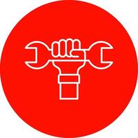 Labour Day Line Circle color Icon vector